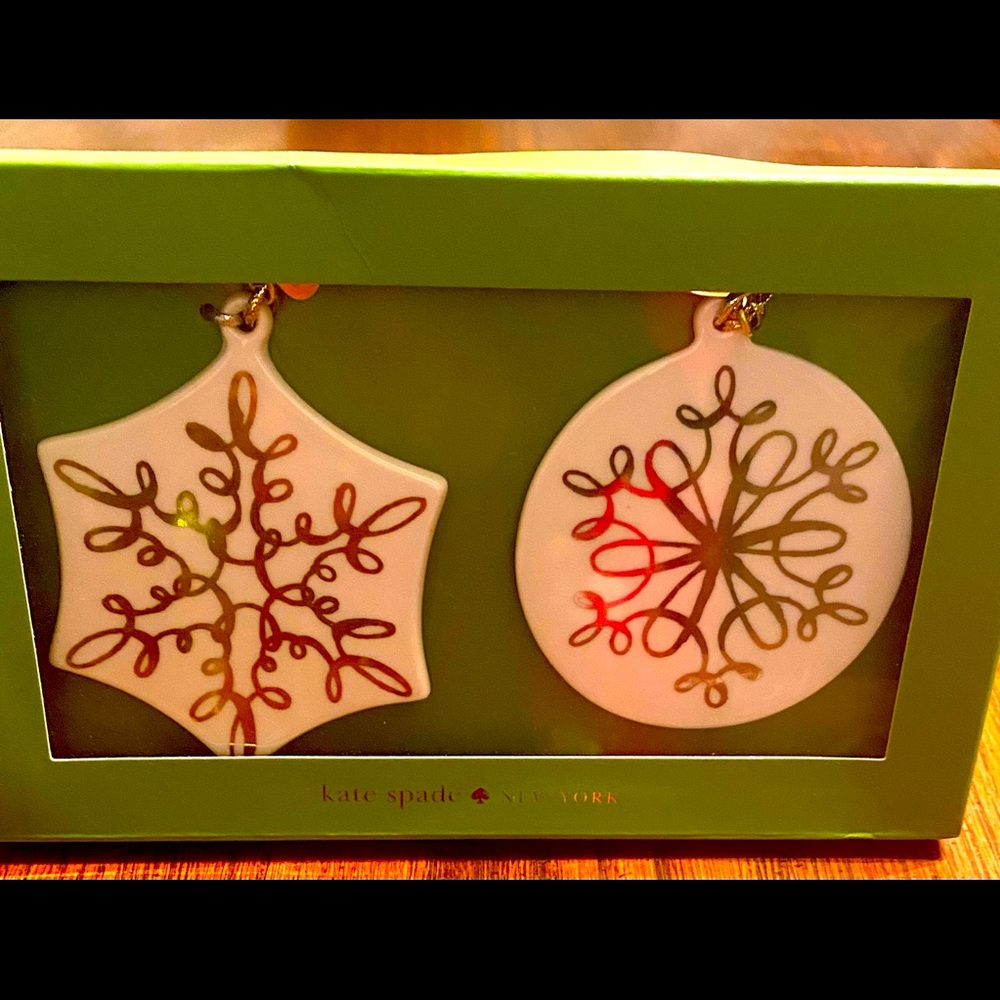 Kate Spade New York Jingle All The Way Christmas Ornaments (Set of 2)
